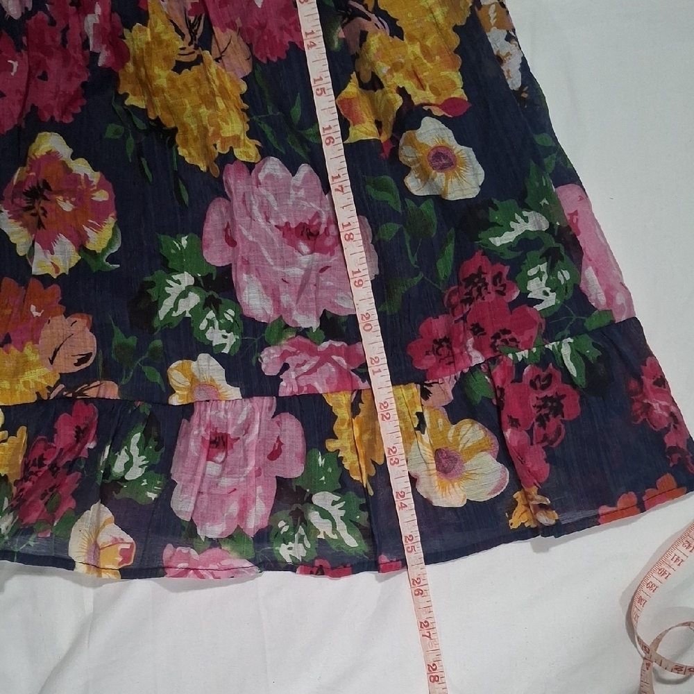 Isobella & Chloe Pink and Purple Puff Sleeve Sundress Size 6 - Picture 10 of 12